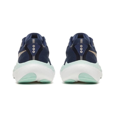 Zapatillas Saucony Ride 19 Azul Blanco SS26 Mujer