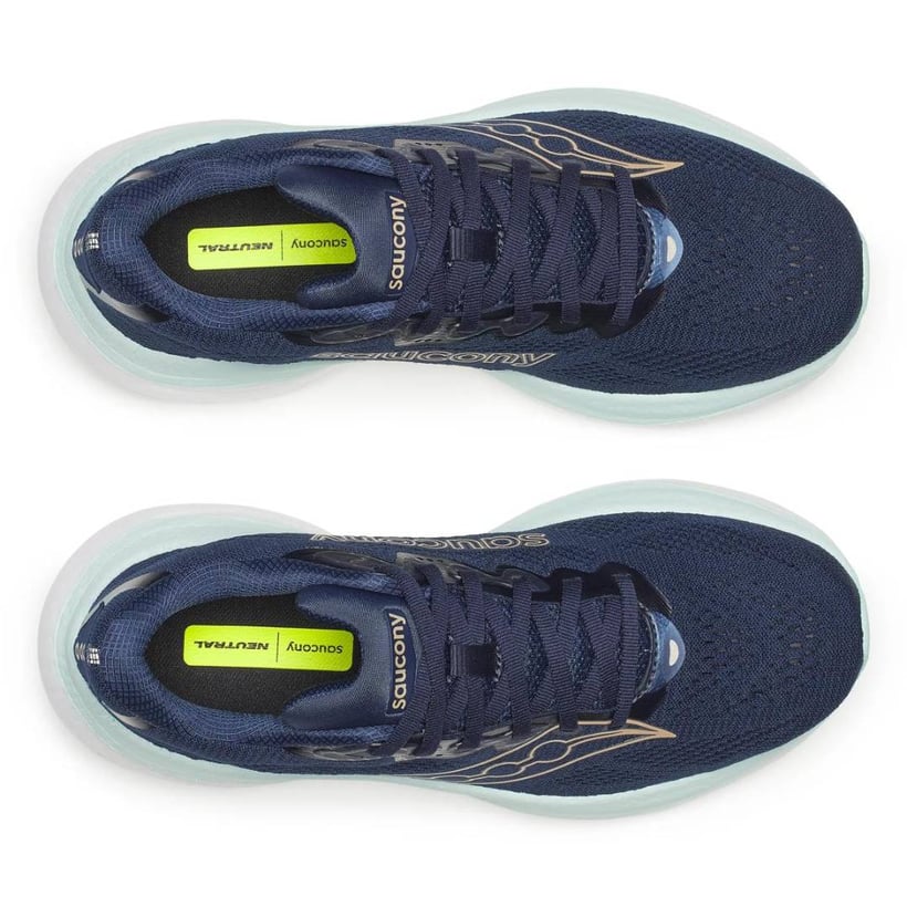 Scarpe Saucony Ride 19 Blu Bianco SS26 Donna