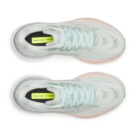 Chaussures Saucony Ride 19 Gris Blanc SS26 Femme