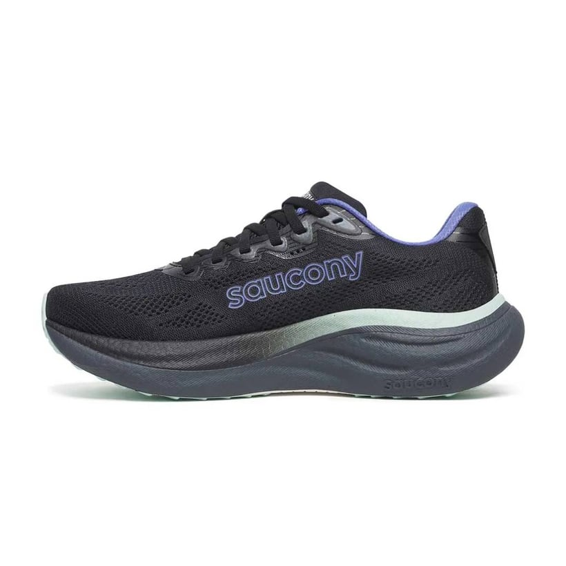 Saucony Ride 19 Laufschuhe Schwarz Lila SS26 Damen