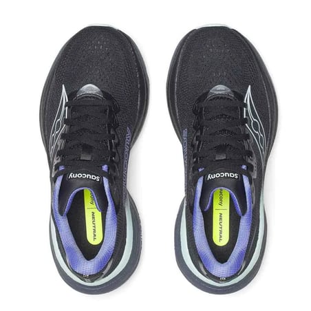 Saucony Ride 19 Dames hardloopschoenen Zwart Paars SS26