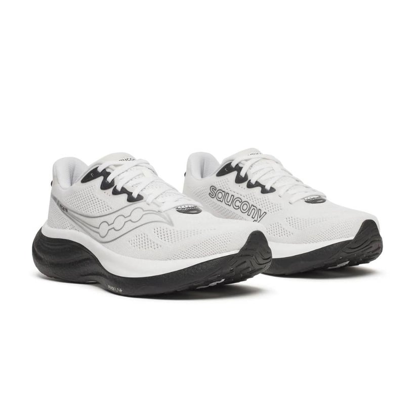 Saucony Ride 19 hardloopschoenen Wit Zwart SS26