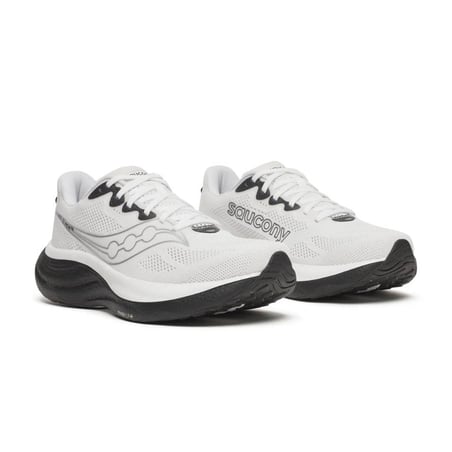 Saucony Ride 19 Laufschuhe Weiß Schwarz SS26