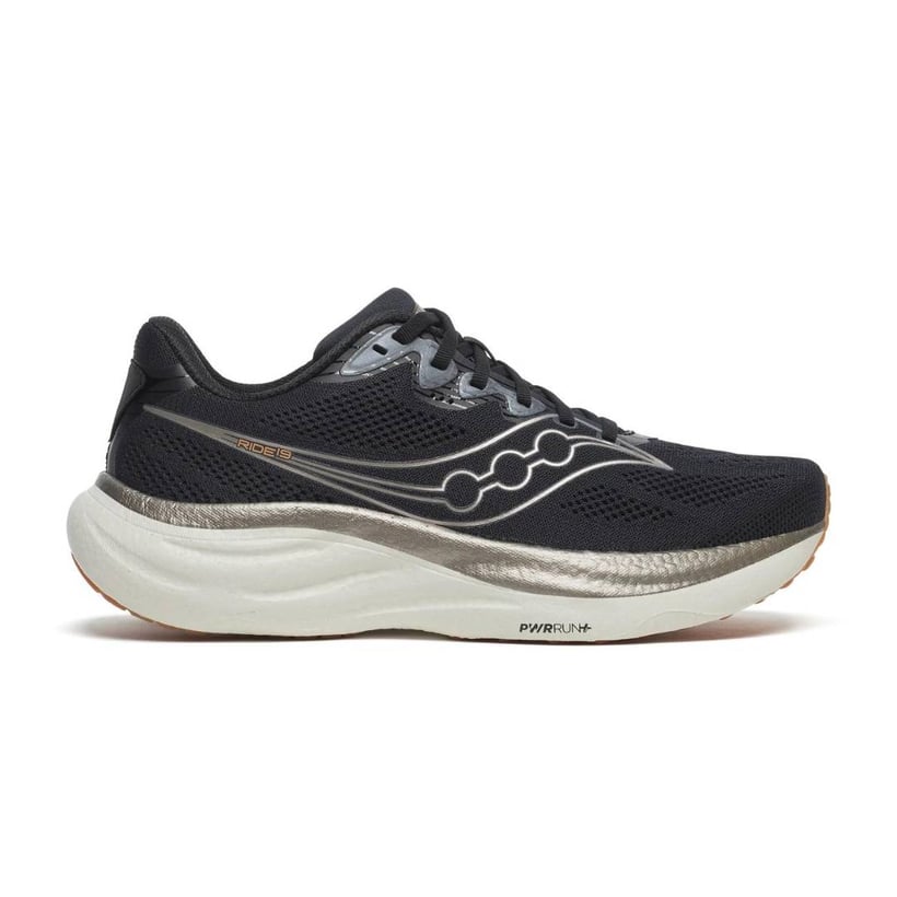 Saucony Ride 19 hardloopschoenen Zwart Wit SS26