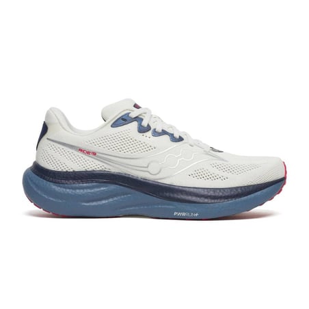 Ténis Saucony Ride 19 Branco Azul SS26