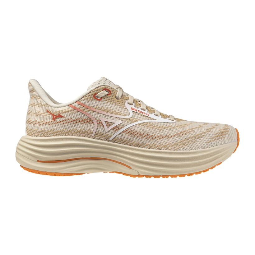 Baskets Mizuno Wave Rider 29 Beige Blanc SS26...
