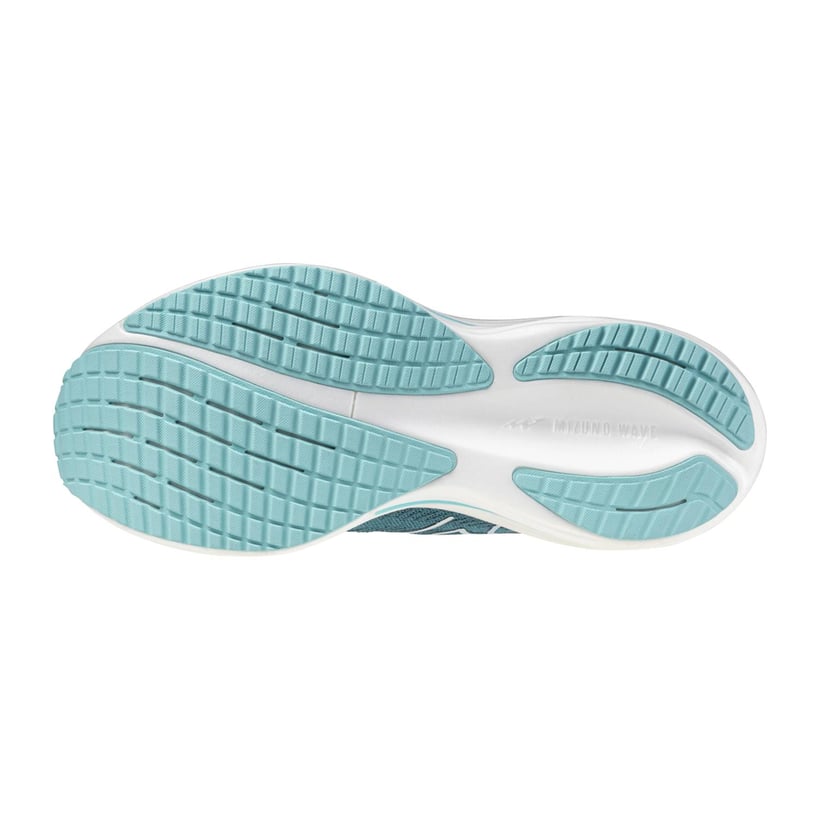Baskets Mizuno Wave Rider 29 Bleu Blanc SS26 Femme