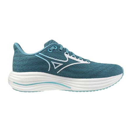 Ténis Mizuno Wave Rider 29 Azul Branco SS26 Mulher