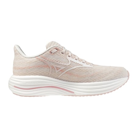 Tênis Mizuno Wave Rider 29 Rosa Branco SS26 Mulher