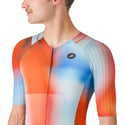 Triatlo Castelli Free San Remo 3 Manga Curta Laranja Azul