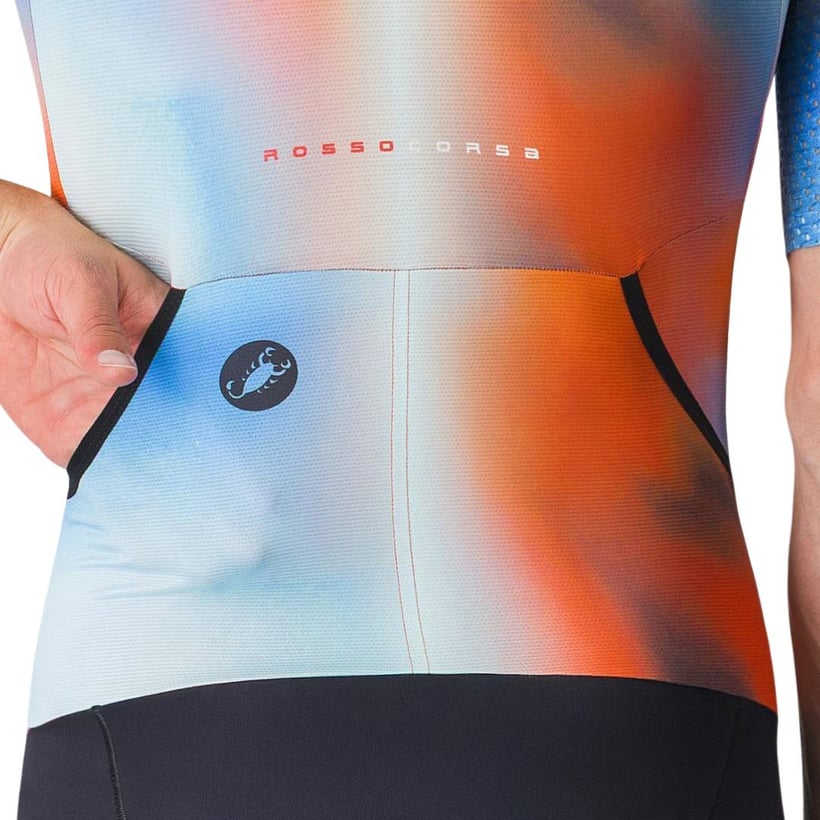 Castelli Free San Remo 3 Short Sleeve Orange...