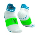 Meias Compressport Pro Racing v4.0 Run Low Branco Verde