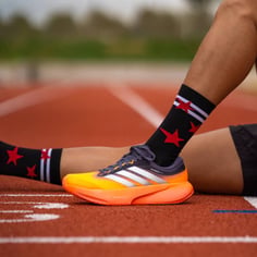 Meias Sporcks Run Star Preto Vermelho 2