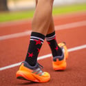 Sporcks Run Star Socks Black Red