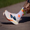 Sporcks Run Star Socken Weiß Orange