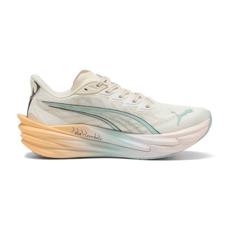 Buty Puma Deviate NITRO 4 RC biało‑pomarańczowe damskie