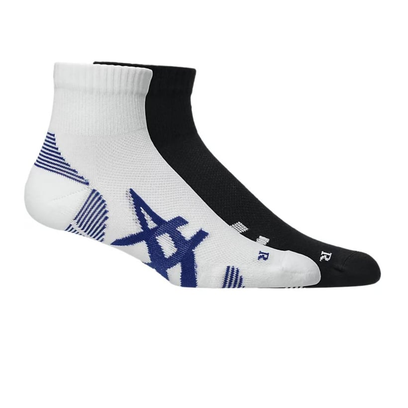 Asics AEG 2 Pack Cushioned Run Quarter Socks...