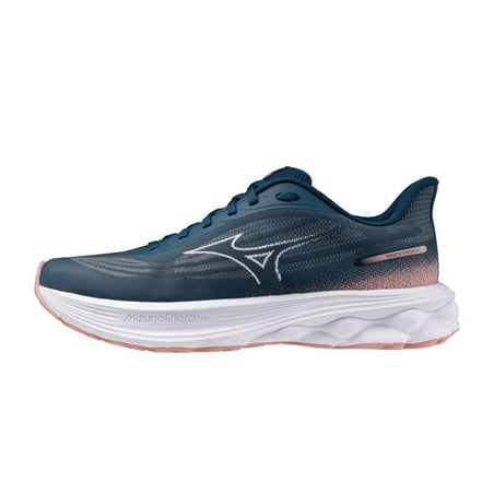 Mizuno Wave Skyrise 7 Laufschuhe Blau/Rosa SS26 Damen