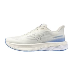 Tênis Mizuno Wave Skyrise 7 Branco Azul SS26 Mulher