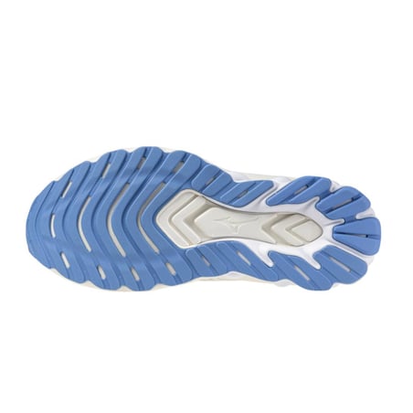 Tênis Mizuno Wave Skyrise 7 Branco Azul SS26 Mulher