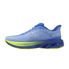 Zapatillas Mizuno Wave Skyrise 7 Azul Verde SS26 Mujer