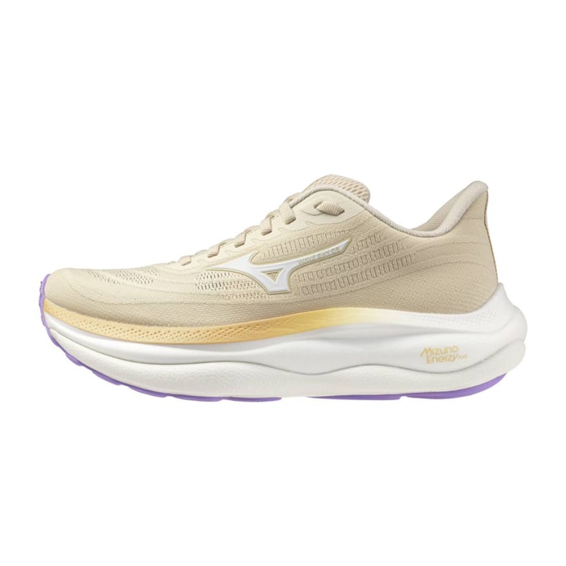 Chaussures Mizuno Wave Sky 9 Beige Violet SS26...
