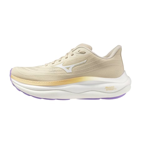 Scarpe Mizuno Wave Sky 9 Beige Viola SS26 Donna