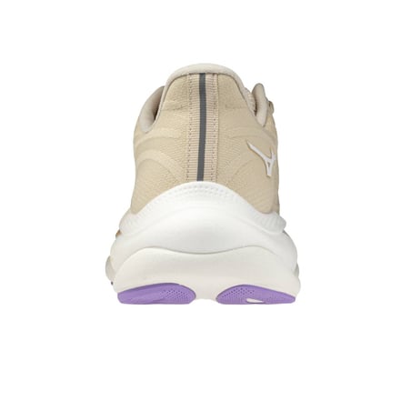Zapatillas Mizuno Wave Sky 9 Beige Morado SS26 Mujer