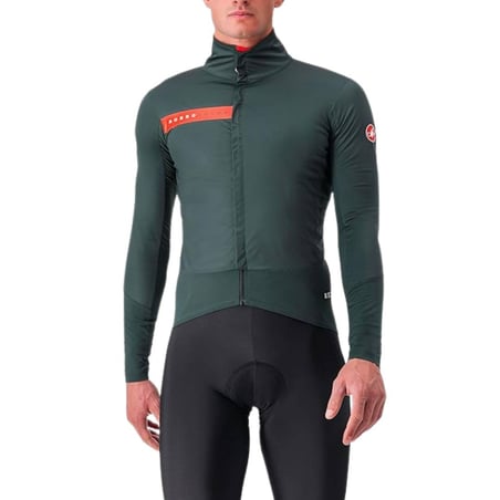 Castelli Beta RoS Jacke Grün Rot