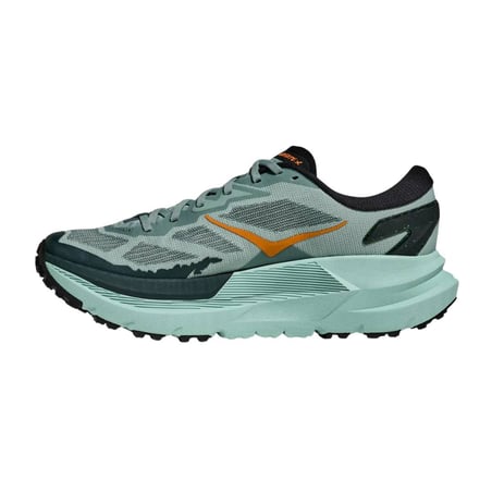 Hoka Mafate X Shoes Green Orange