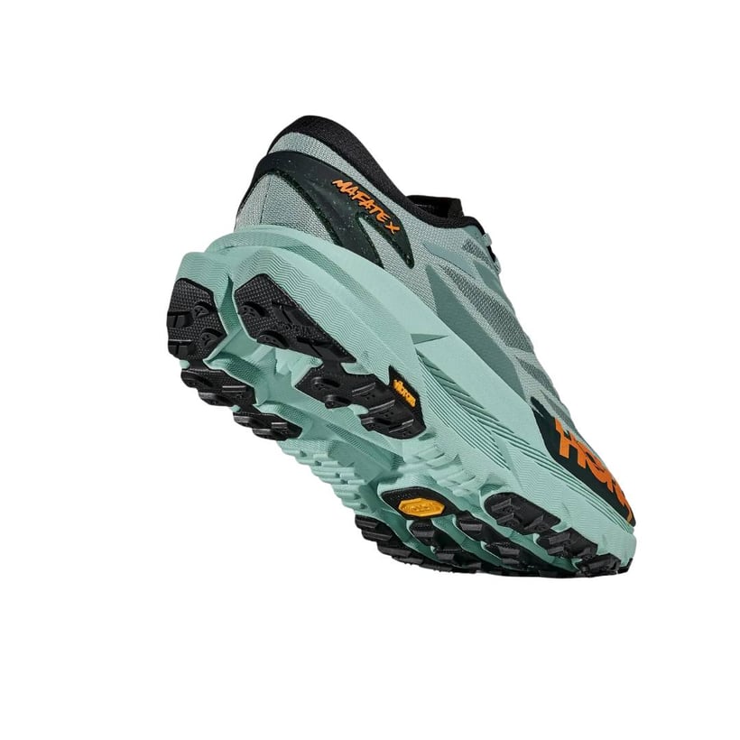 Hoka Mafate X Shoes Green Orange