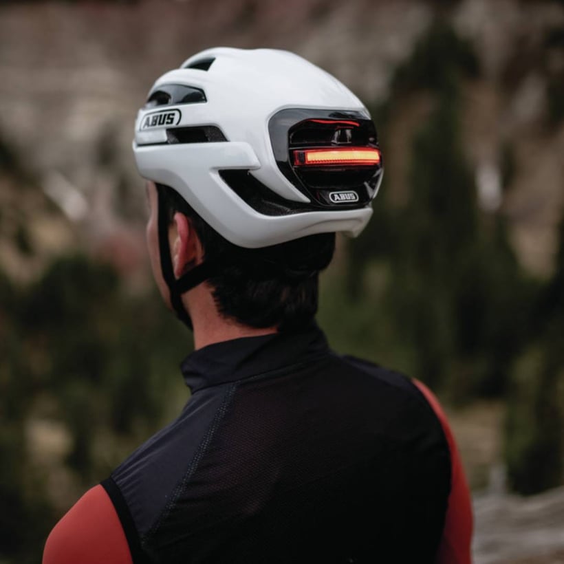 Abus Taipan LED Helmet Silver Grey