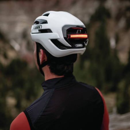 Casco Abus Taipan LED Grigio Argento
