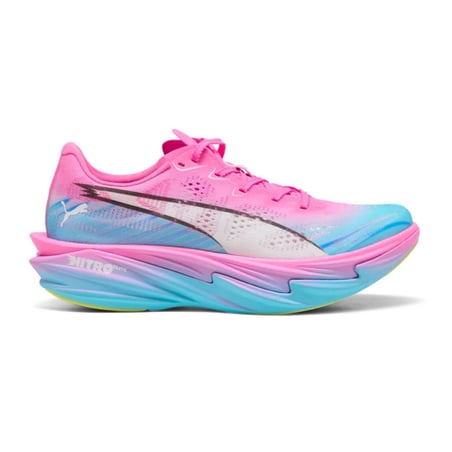 Chaussures Puma Deviate NITRO Elite 4 Showtime Rose Jaune SS26 Femme
