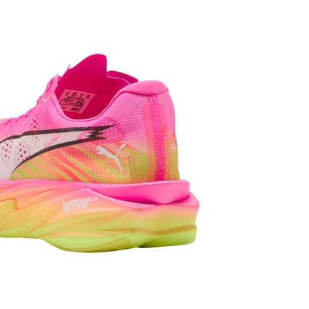 Zapatillas Puma Deviate NITRO Elite 4 Showtime Rosa Amarillo SS26
