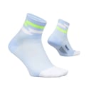 Meias Feetures Elite Ultra Light Quarter Azul‑Celeste