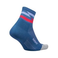 Meias Feetures Elite Light Cushion Quarter Azul Cinza 2