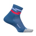 Feetures Elite Light Cushion Quarter Socks Blue Grey