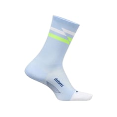 Feetures Elite Ultra Light Mini Crew Socks Sky Blue White
