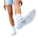 Meias Feetures Elite Ultra Light Mini Crew Azul‑céu Branco