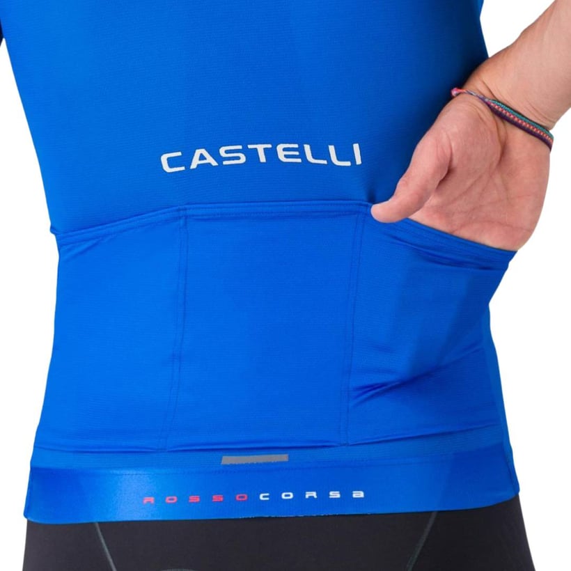 Castelli Aero Race 8S Jersey Blue