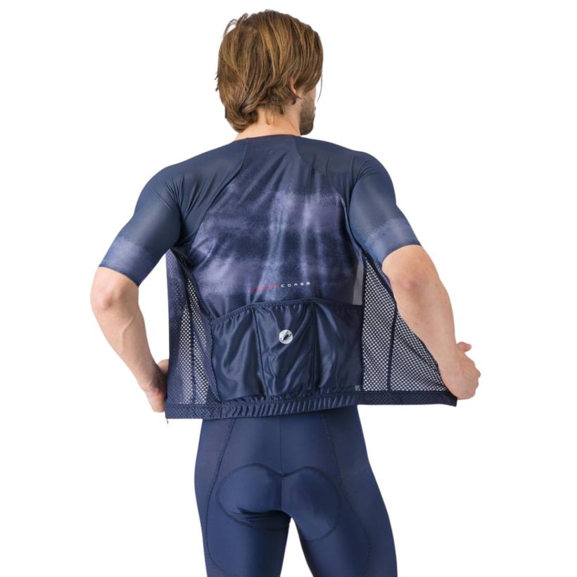 Castelli Climbers A/C wielershirt blauw
