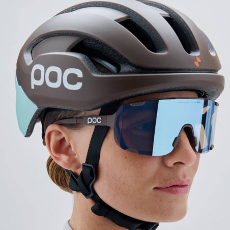 POC Devour Mid Brille Braun mit Blauem Glas