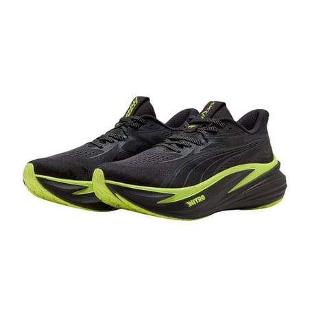 Zapatillas Puma x Aston Martin F1 MagMax NITRO 2 Negro Amarillo SS26