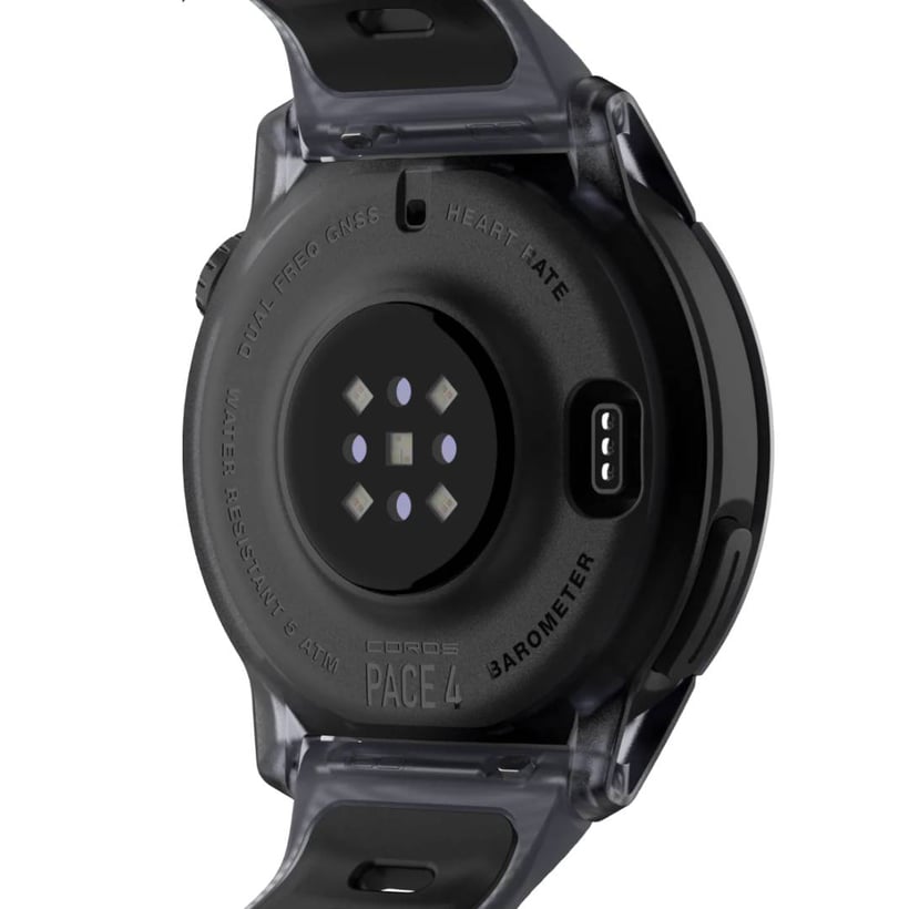 Coros Pace 4 Crystal GPS-Uhr Schwarz