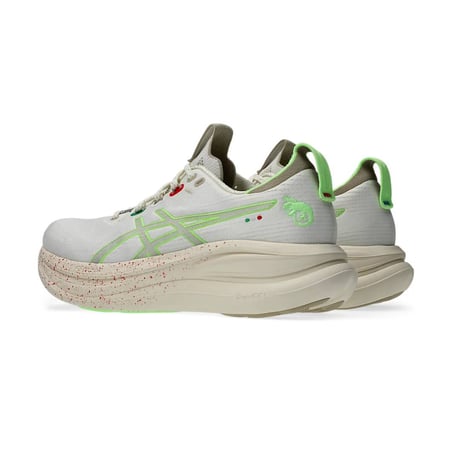 Zapatillas Asics Gel-Nimbus 28 Nadia Battocletti Blanco Verde SS26 Mujer