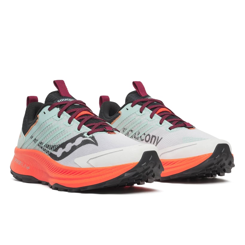 Zapatillas Saucony Ride TR2 Gris Naranja SS26