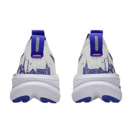 Asics Gel Nimbus 28 Parijs Wit Blauw AW26 Unisex hardloopschoenen