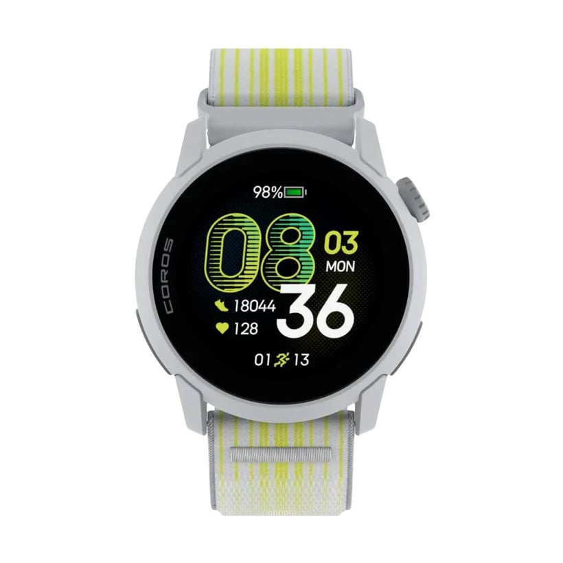 Reloj Coros Pace 4 GPS Nylon Blanco Amarillo
