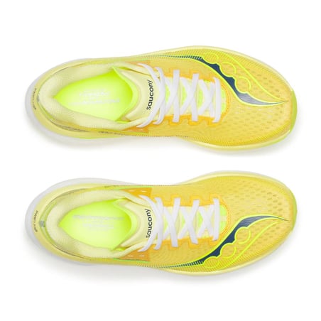 Saucony Endorphin Azura Shoes Yellow White SS26 Women